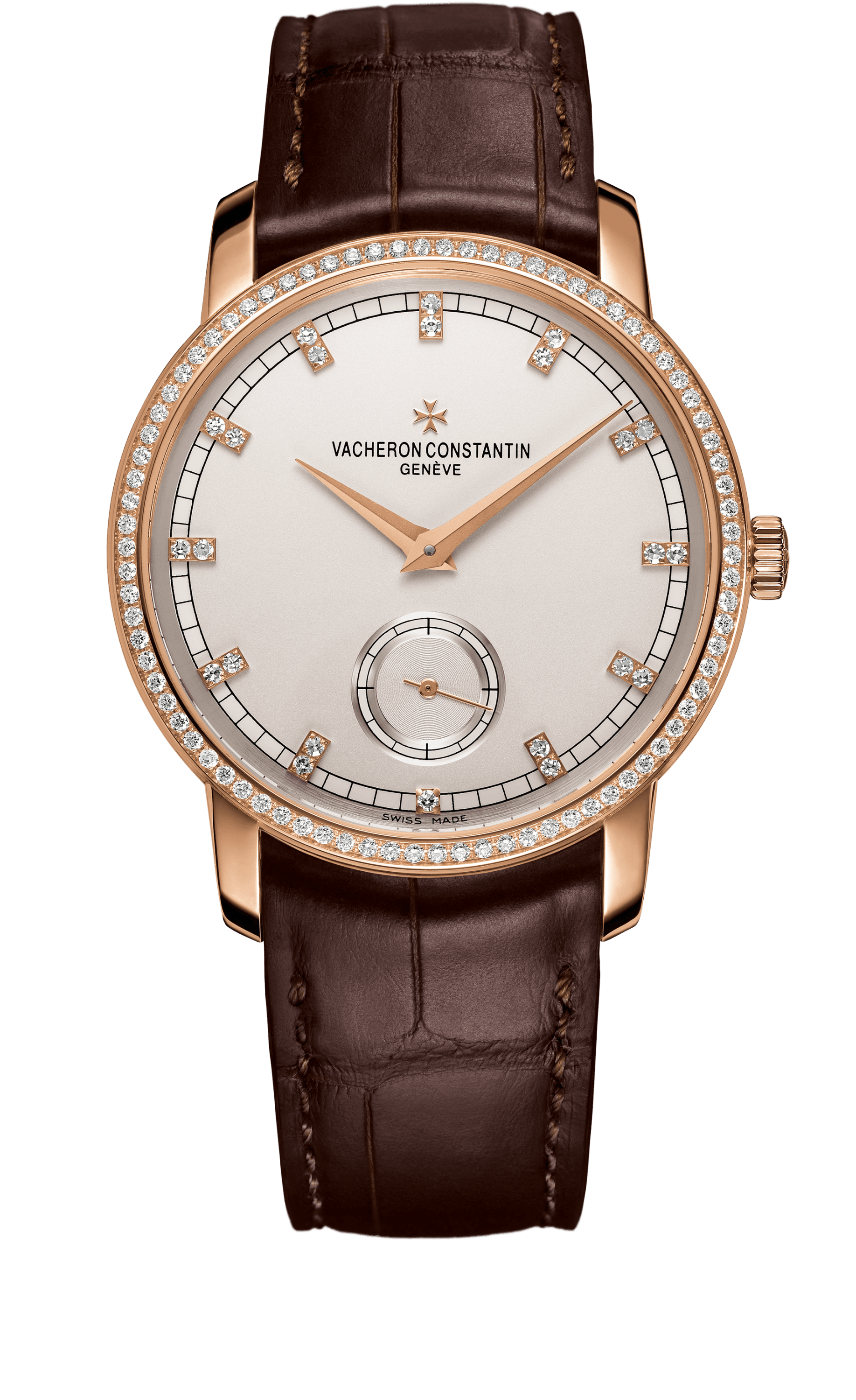 Vacheron Constantin 82572/000R-9604 : Traditionnelle Small Seconds Pink Gold / Diamond / Silver