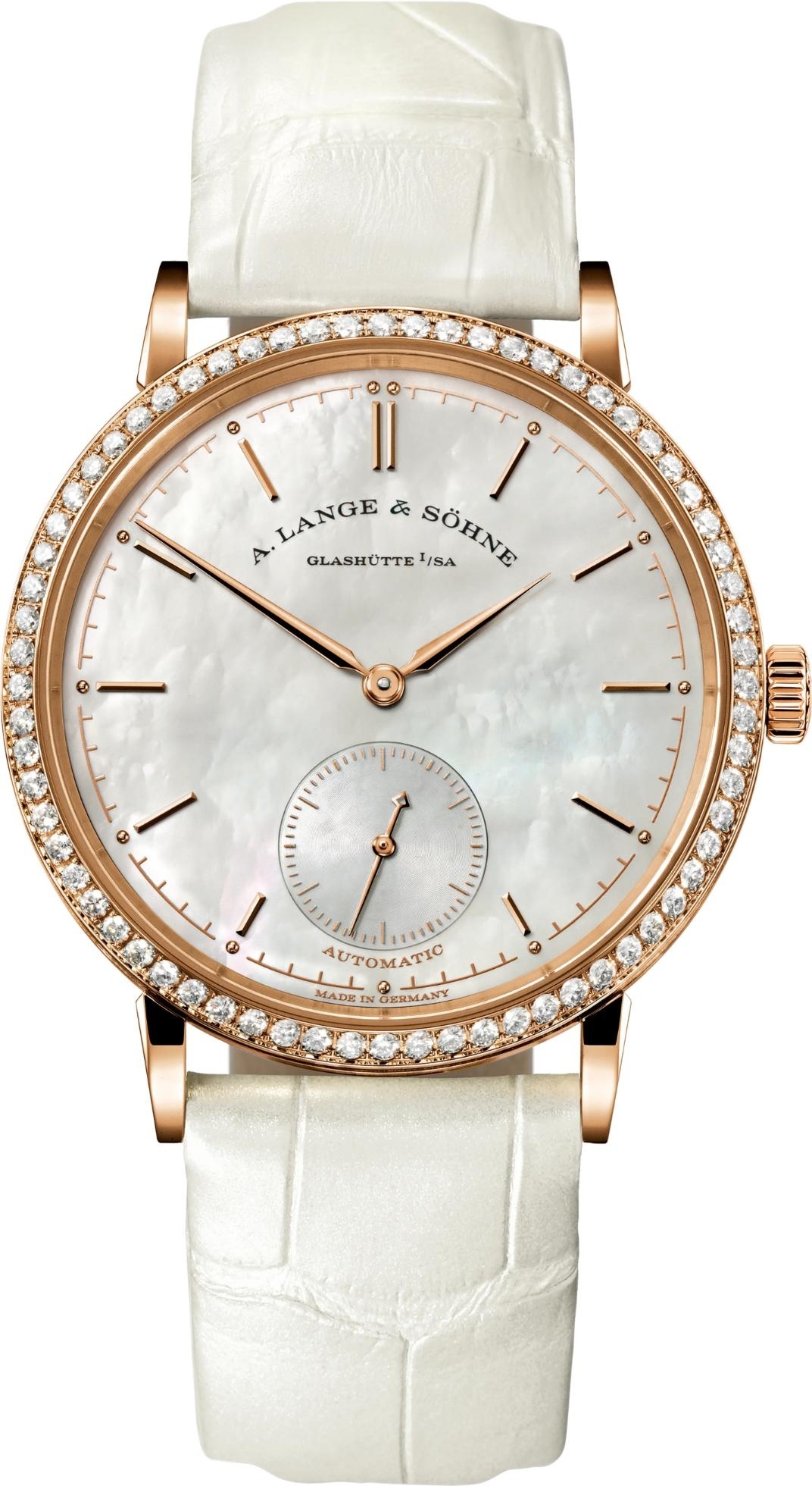 A. Lange & Söhne 840.032 : Saxonia Automatik Pink Gold - Diamond / MOP
