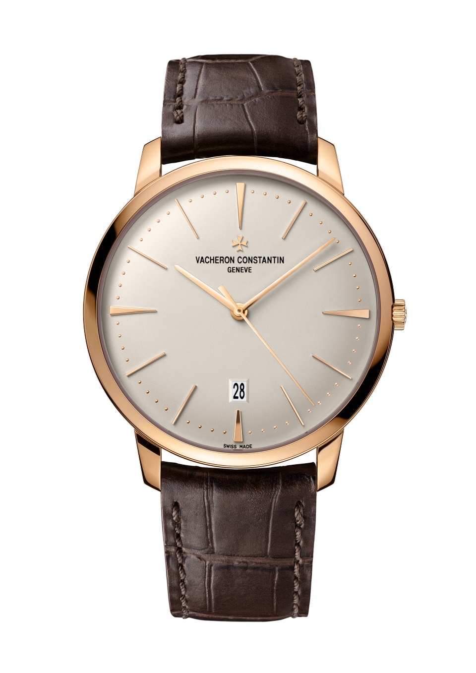 Vacheron Constantin 85180/000R-9248 : Patrimony Contemporaine Self-Winding Pink Gold / Silver