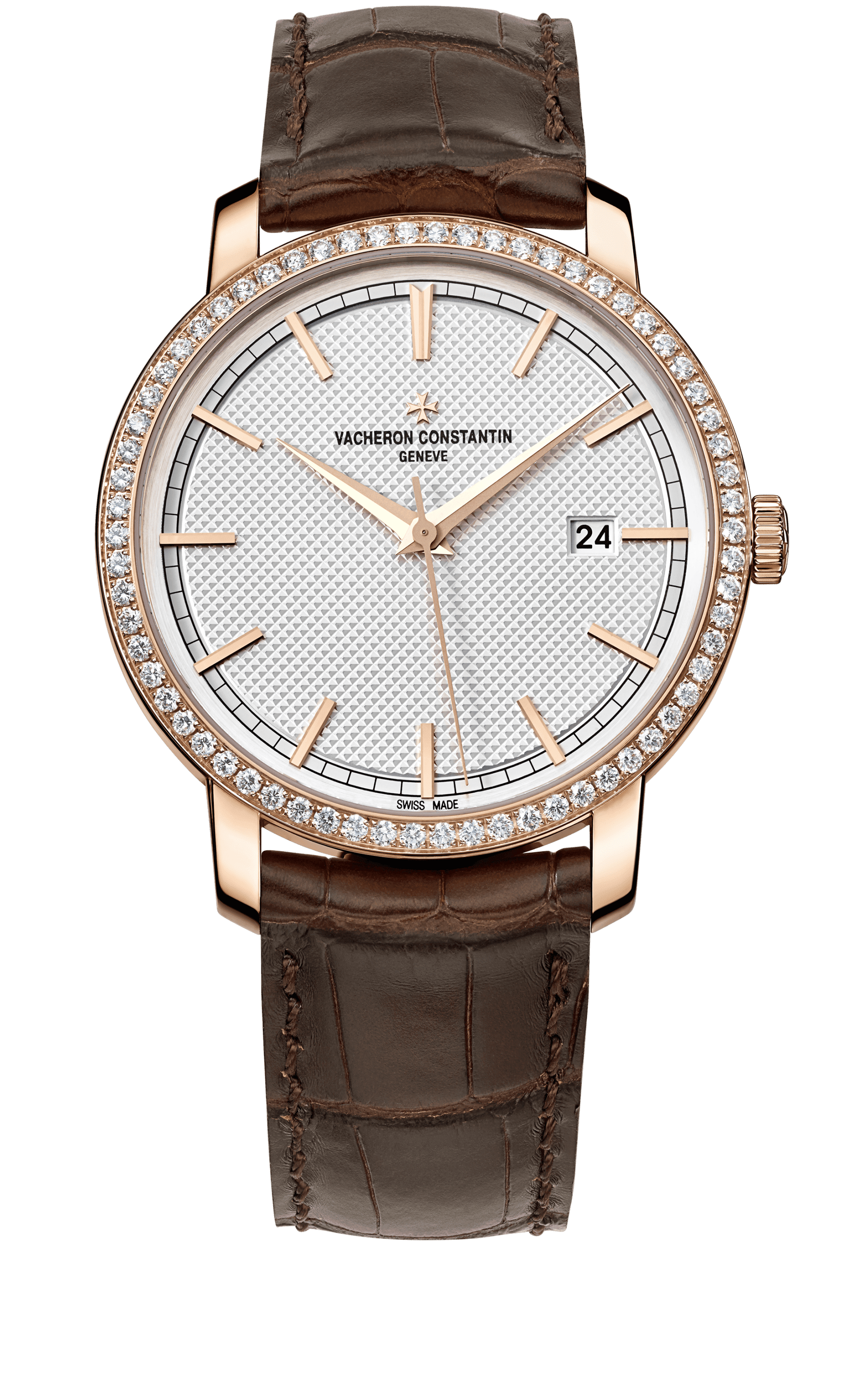 Vacheron Constantin 85520/000R-9850 : Traditionnelle Self-Winding Pink Gold / Diamond / Silver