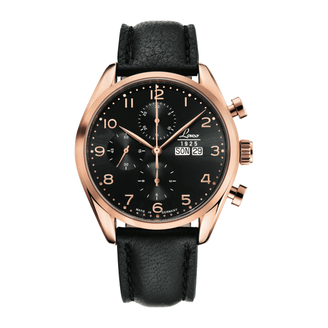 Laco 861870 : Chronographs Paris / Stainless Steel / Black