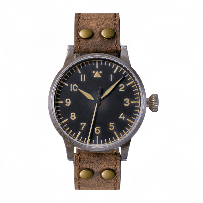 Laco 861935 : Pilot Watch Original Münster Erbstück Stainless Steel / Black