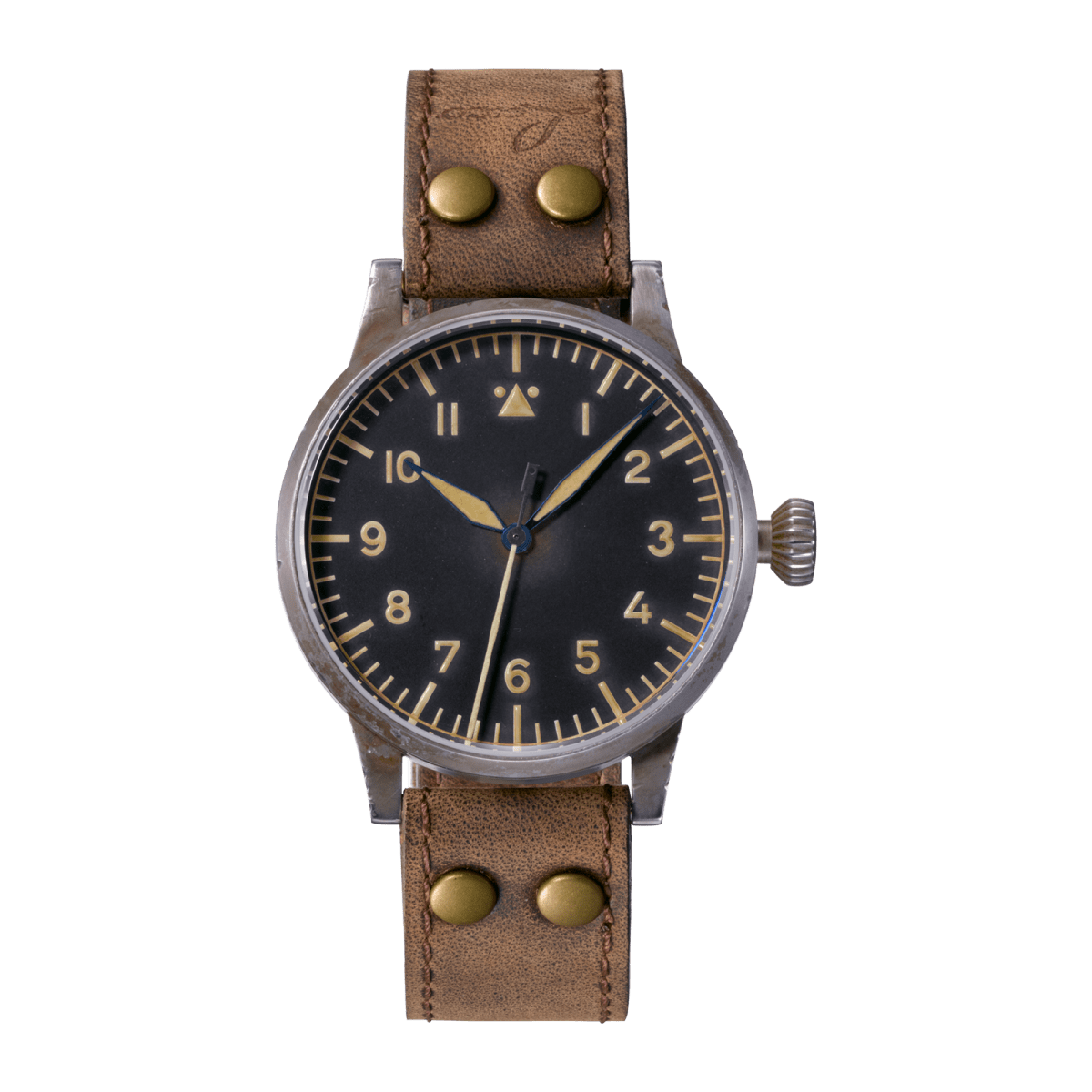 Laco 861937 : Pilot Watch Original Westerland Erbstück Stainless Steel / Black