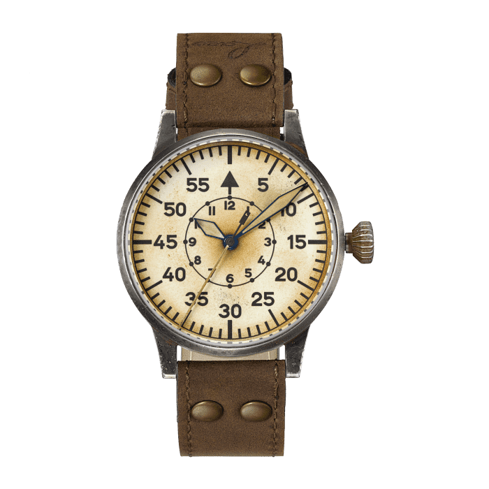 Laco 861946 : Pilot Watch Original Graz Erbstück Stainless Steel / Superluminova