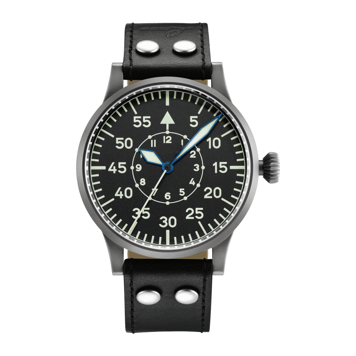 Laco 861951 : Pilot Watch Original Replica 45 Stainless Steel / Black