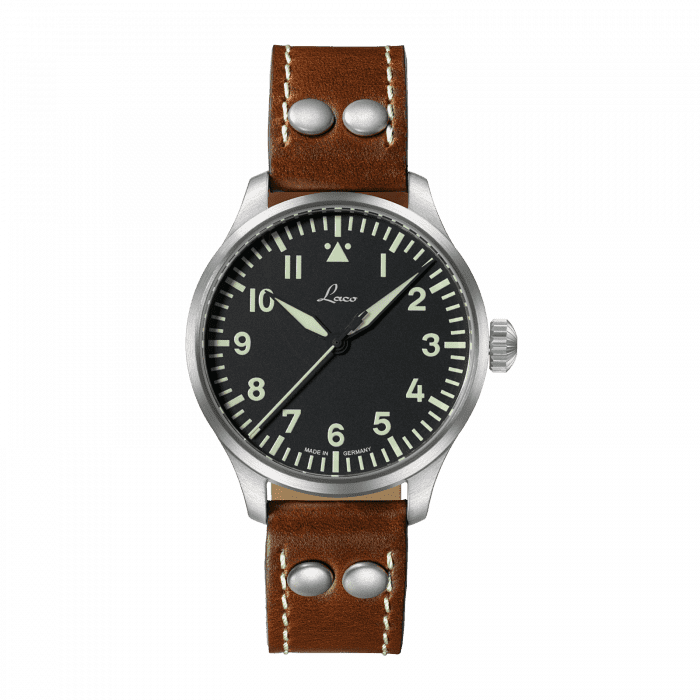 Laco 861988 : Pilot Watch Basic Augsburg Stainless Steel / Black