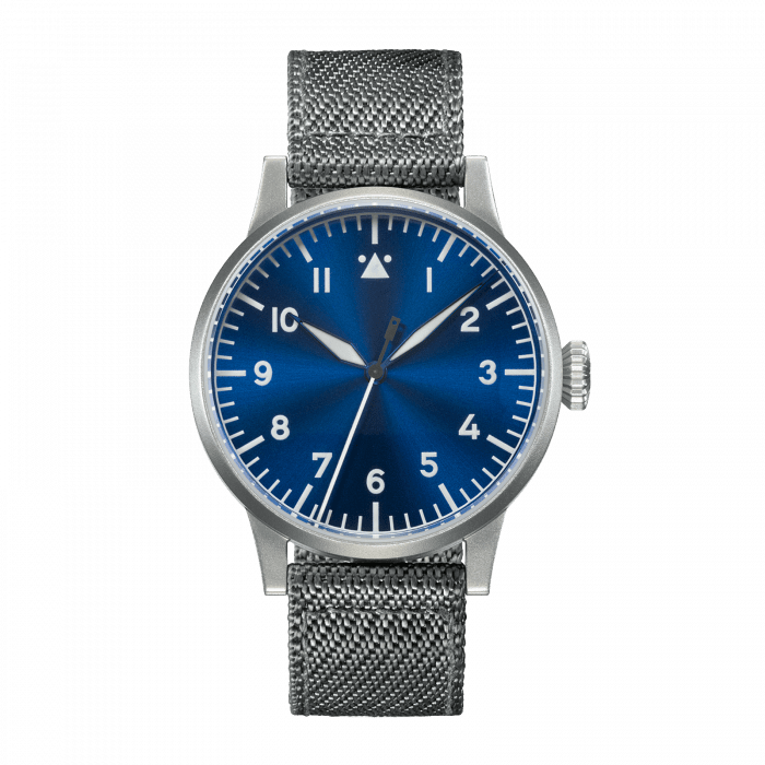 Laco 862081 : Pilot Watch Original Münster Blaue Stunde Stainless Steel / Blue