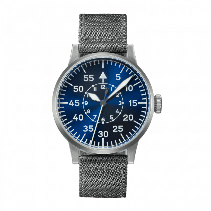 Laco 862082 : Pilot Watch Original Paderborn Blaue Stunde Stainless Steel / Blue