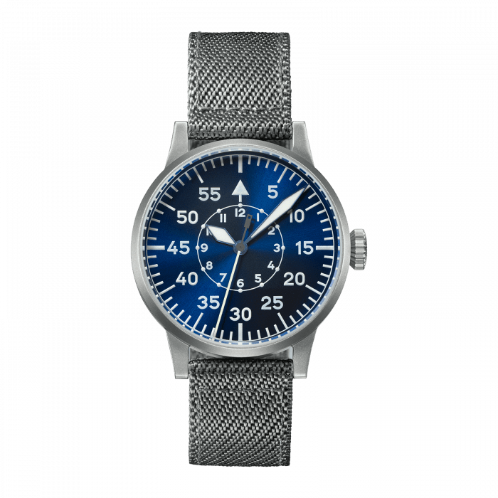 Laco 862084 : Pilot Watch Original Leipzig Blaue Stunde Stainless Steel / Blue