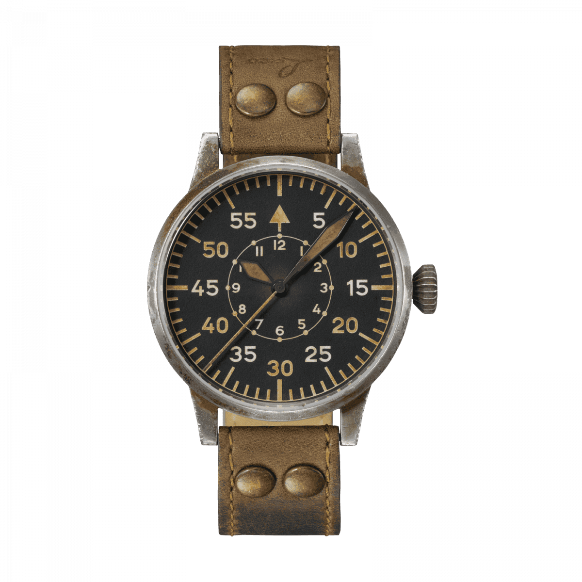 Laco 862097 : Pilot Watch Original Kempten Erbstück Stainless Steel / Black