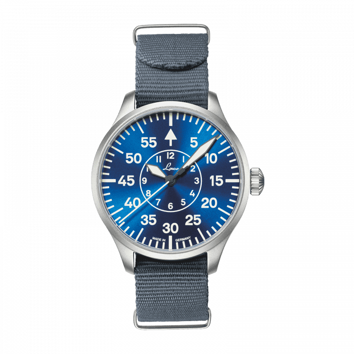 Laco 862103 : Pilot Watch Original Aachen Blaue Stunde Stainless Steel / Blue
