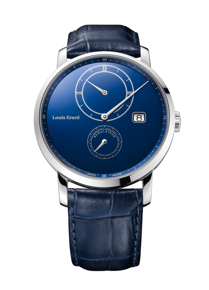 Louis Erard 86236AA25.BDC555 : Excellence Le Régulateur Louis Erard x Eric Giroud Stainless Steel / Blue