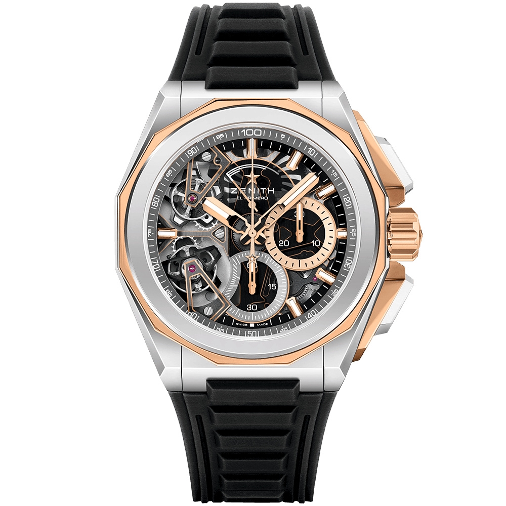 Zenith 87.9100.9020 /22.l200 : Defy Extreme Double Tourbillon Yoshida White Gold / Rose Gold