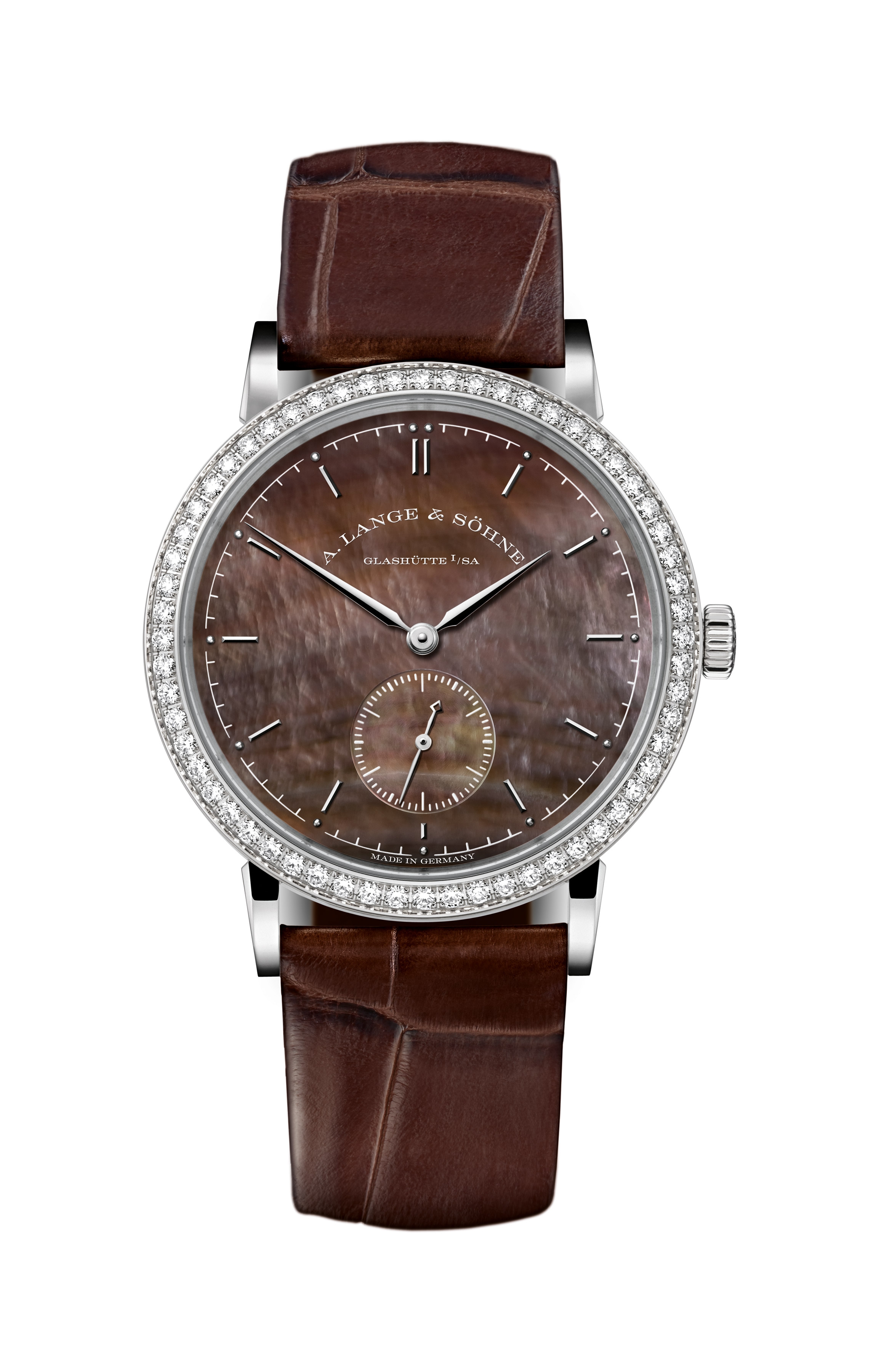 A. Lange & Söhne 878.038 : Saxonia White Gold / Diamond / Brown