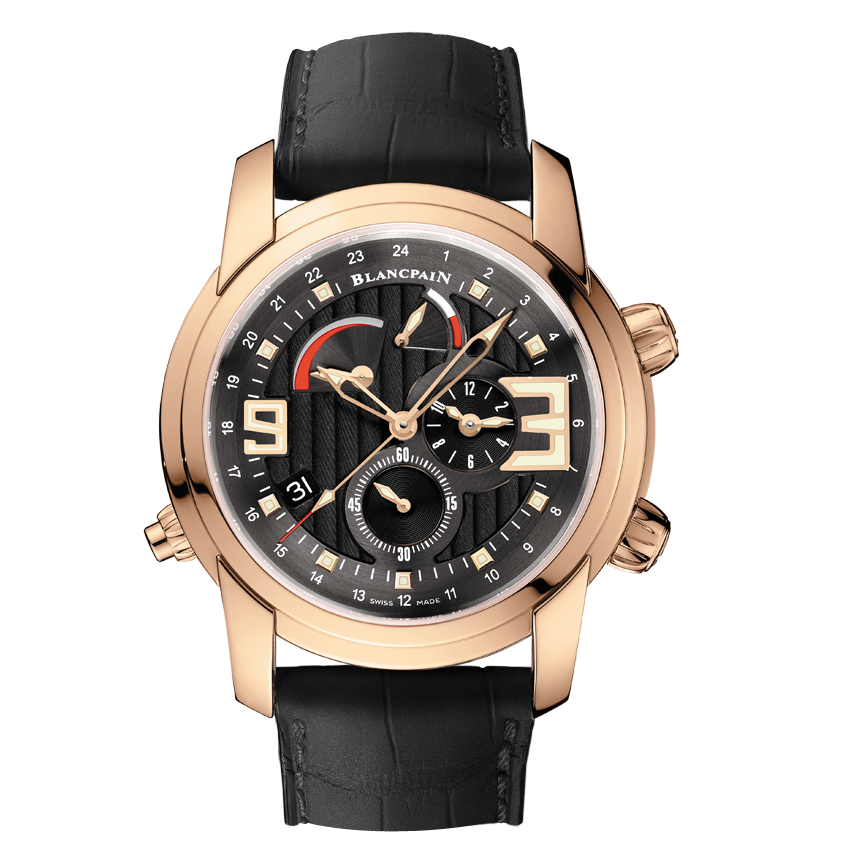 Blancpain 8841-3630-53B : L-Evolution Réveil GMT Red Gold
