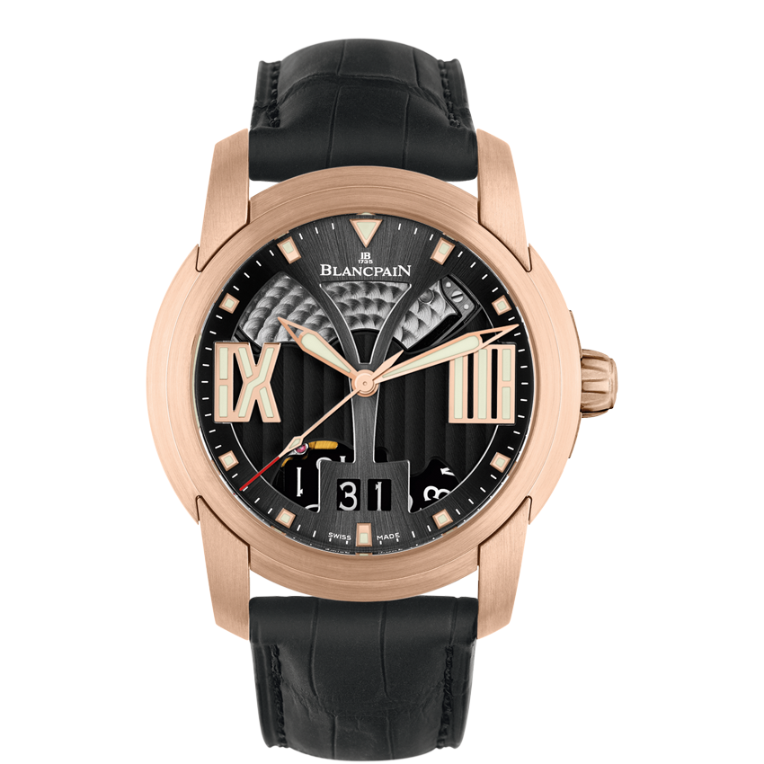 Blancpain 8850-36B30-53B : L-Evolution Réveil Grande Date 8 Jours Red Gold