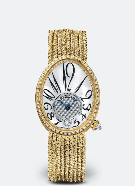 Breguet 8918BA/58/J39/D00D : Reine de Naples 8918 Yellow Gold - Diamond / MOP / Bracelet