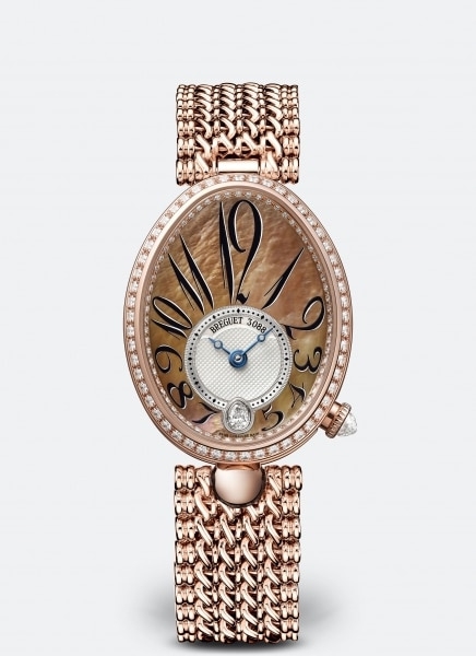 Breguet 8918BR/5T/J20/D000 : Reine de Naples 8918 Rose Gold - Diamond / Champagne MOP / Bracelet