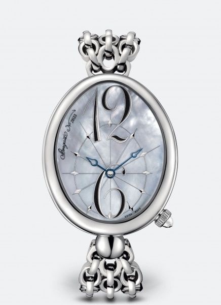 Breguet 8967ST/58/J50 : Reine de Naples 8967 Stainless Steel / Pink MOP / Bracelet