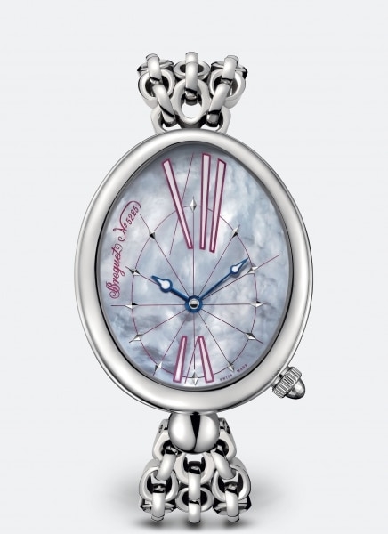 Breguet 8967ST/G1/J50 : Reine de Naples 8967 Stainless Steel / Blue MOP / Bracelet