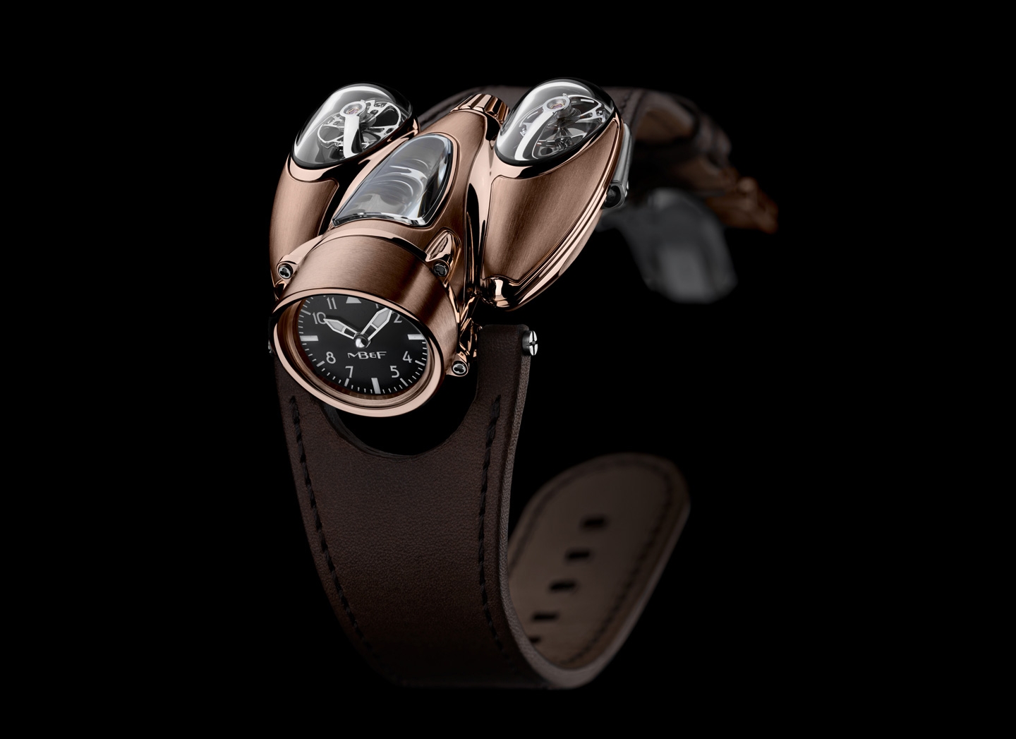 MB&F 90.RL.AB : Horological Machine N°9 HM9 Flow Air Edition Red Gold