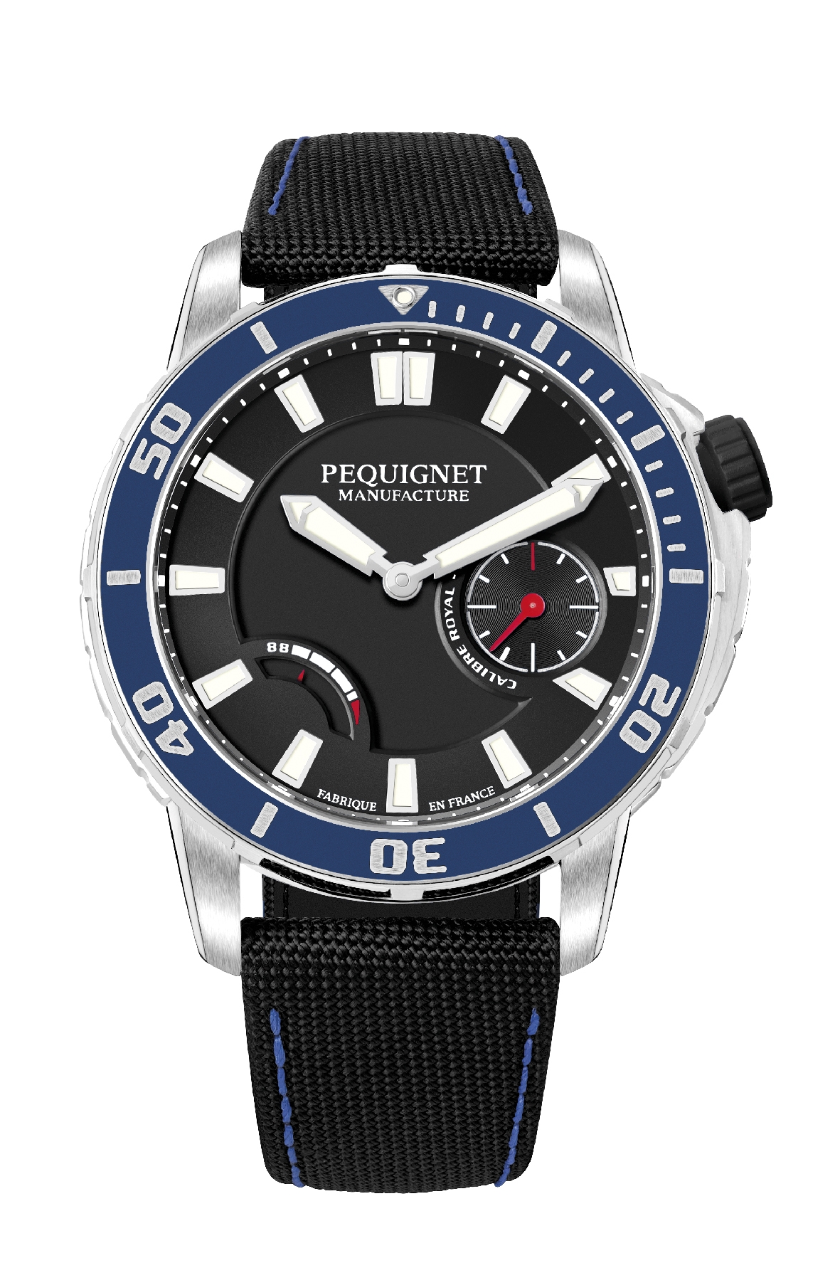Pequignet 9051443CN : Royale 300 Black-Blue / Canvas