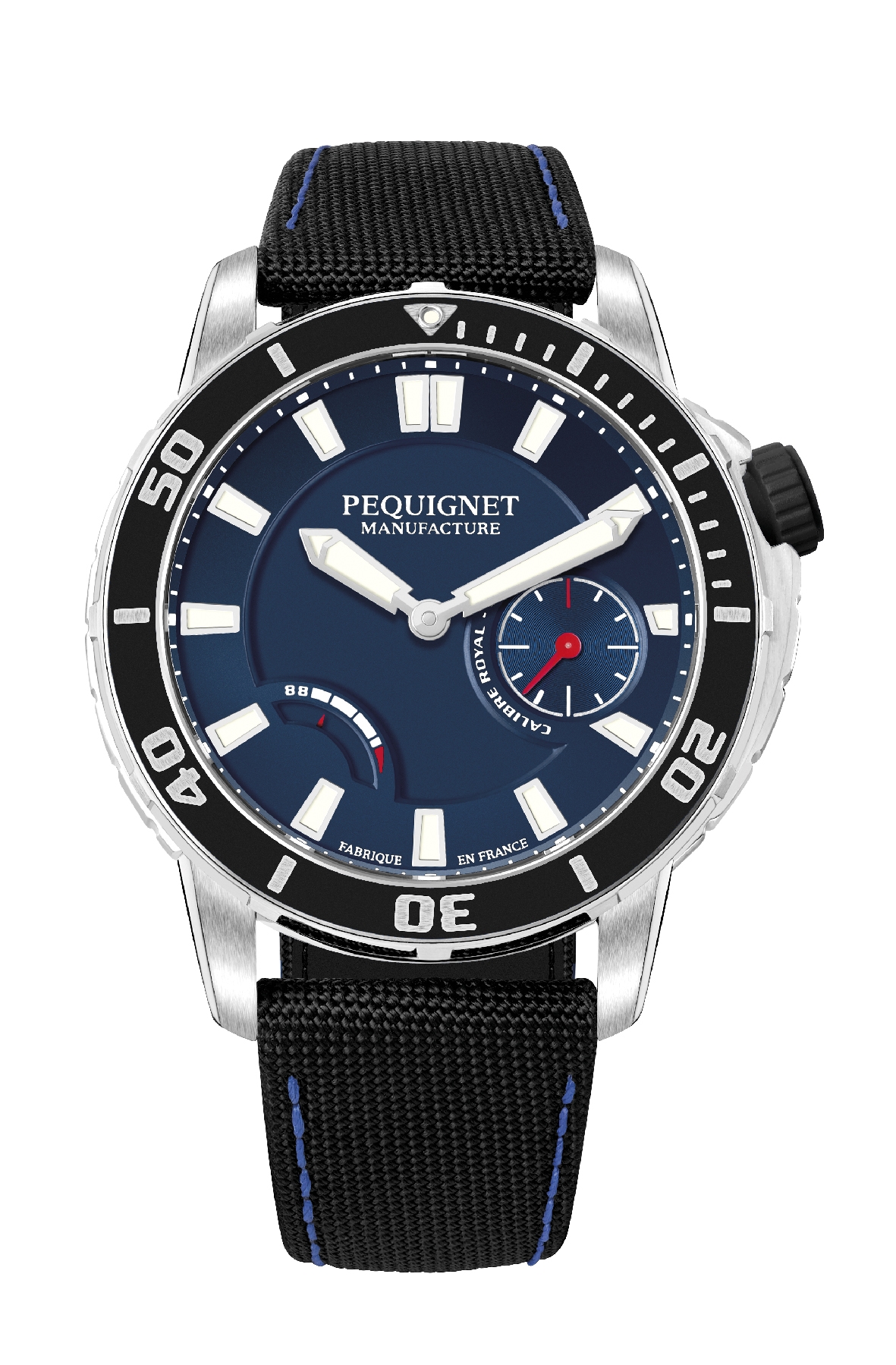 Pequignet 9051473CN : Royale 300 Blue-Black / Canvas