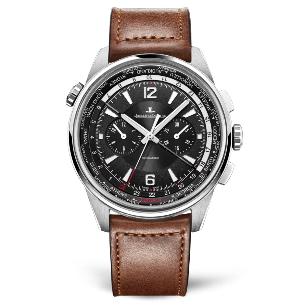Jaeger-LeCoultre 905T471 : Polaris Chronograph WT Titanium / Black / Calf