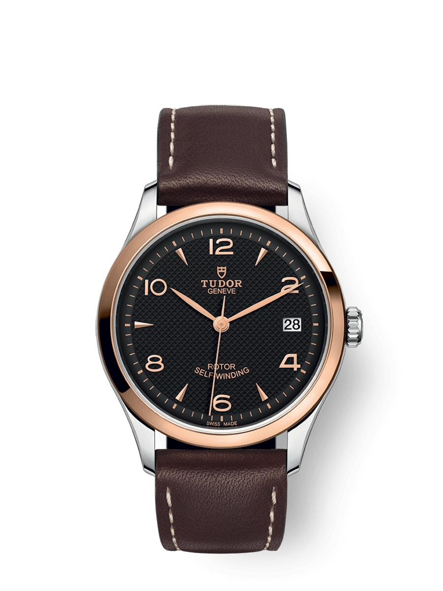 Tudor 91451-0007 : 1926 36 Stainless Steel / Rose Gold / Black / Strap