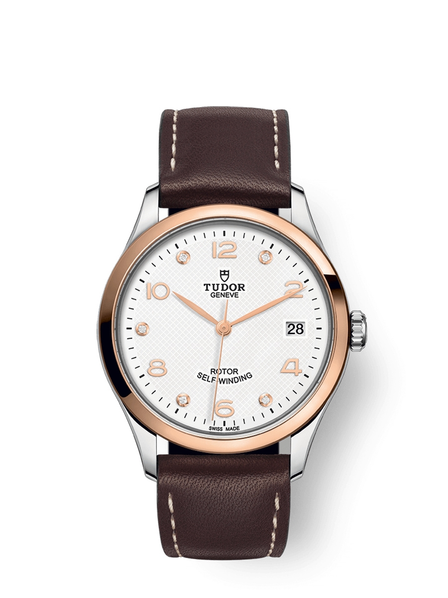 Tudor 91451-0012 : 1926 36 Stainless Steel / Rose Gold / White - Diamond / Strap