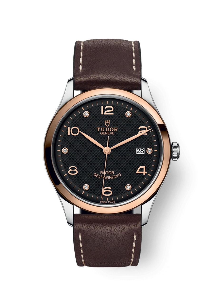 Tudor 91551-0008 : 1926 39 Stainless Steel / Rose Gold / Black - Diamond / Strap