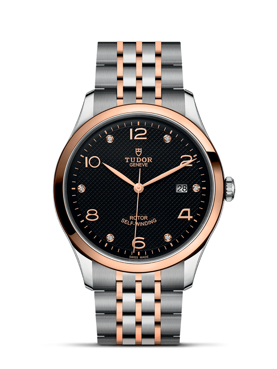 Tudor 91651-0004 : 1926 41 Stainless Steel / Rose Gold / Black - Diamond