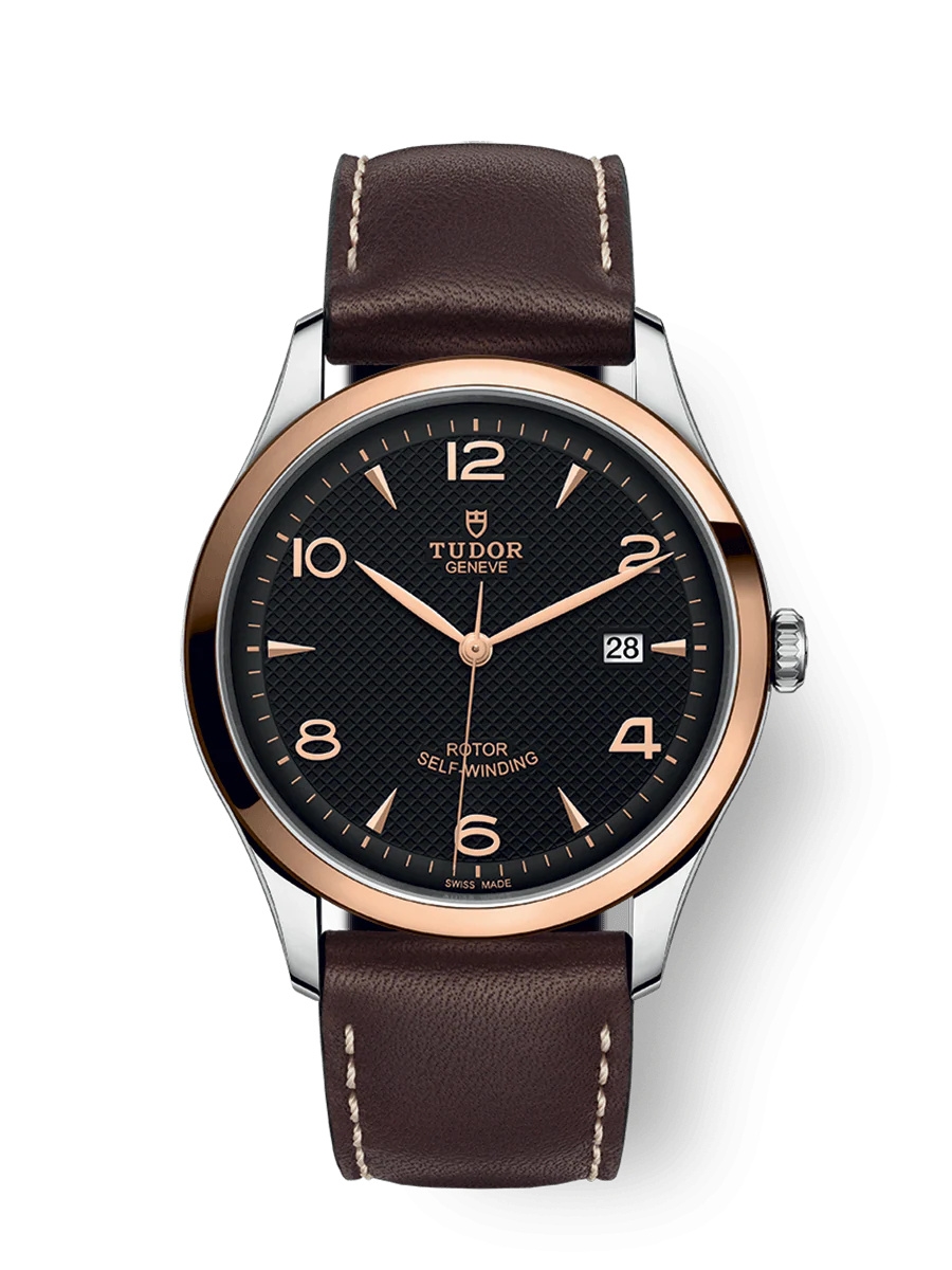 Tudor 91651-0007 : 1926 41 Stainless Steel / Rose Gold / Black / Strap