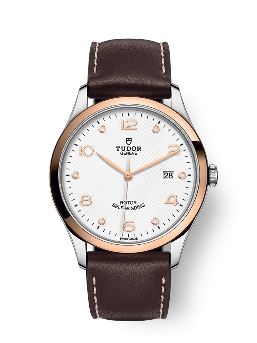 Tudor 91651-0012 : 1926 41 Stainless Steel / Rose Gold / White - Diamond / Strap