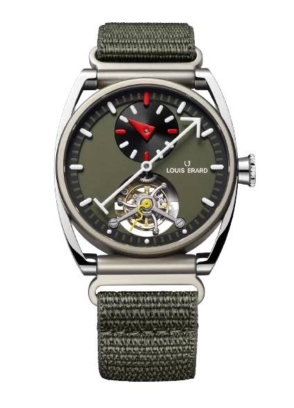 Louis Erard 9356TT06.BTT89 : Excellence Le Régulateur Tourbillon Louis Erard x Alain Silberstein III Titanium / Khaki