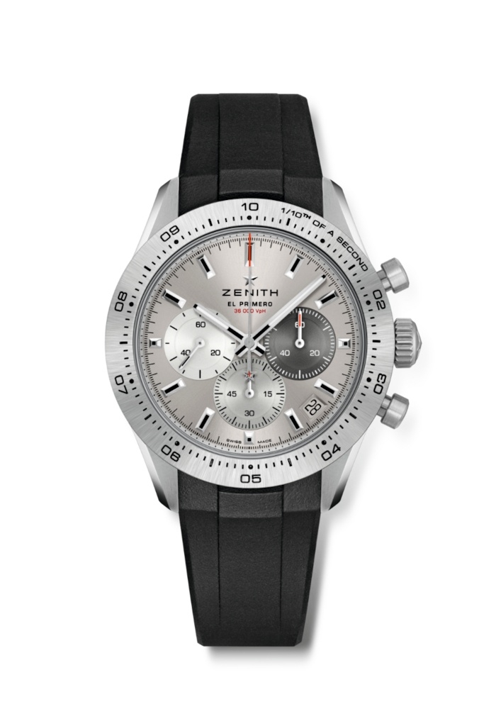 Zenith 95.3100.3600/39.R951 : Chronomaster Sport Titanium / Grey / Rubber