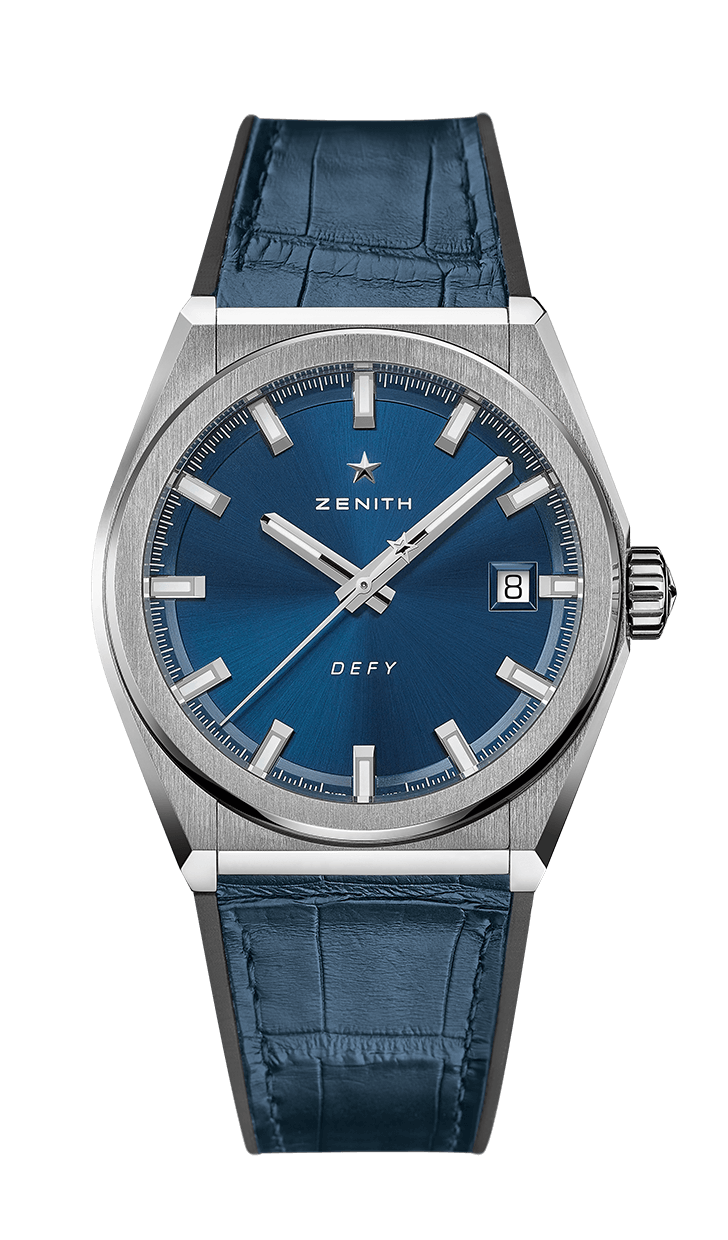 Zenith 95.9000.670/51.R584 : Defy Classic Titanium / Blue / Alligator