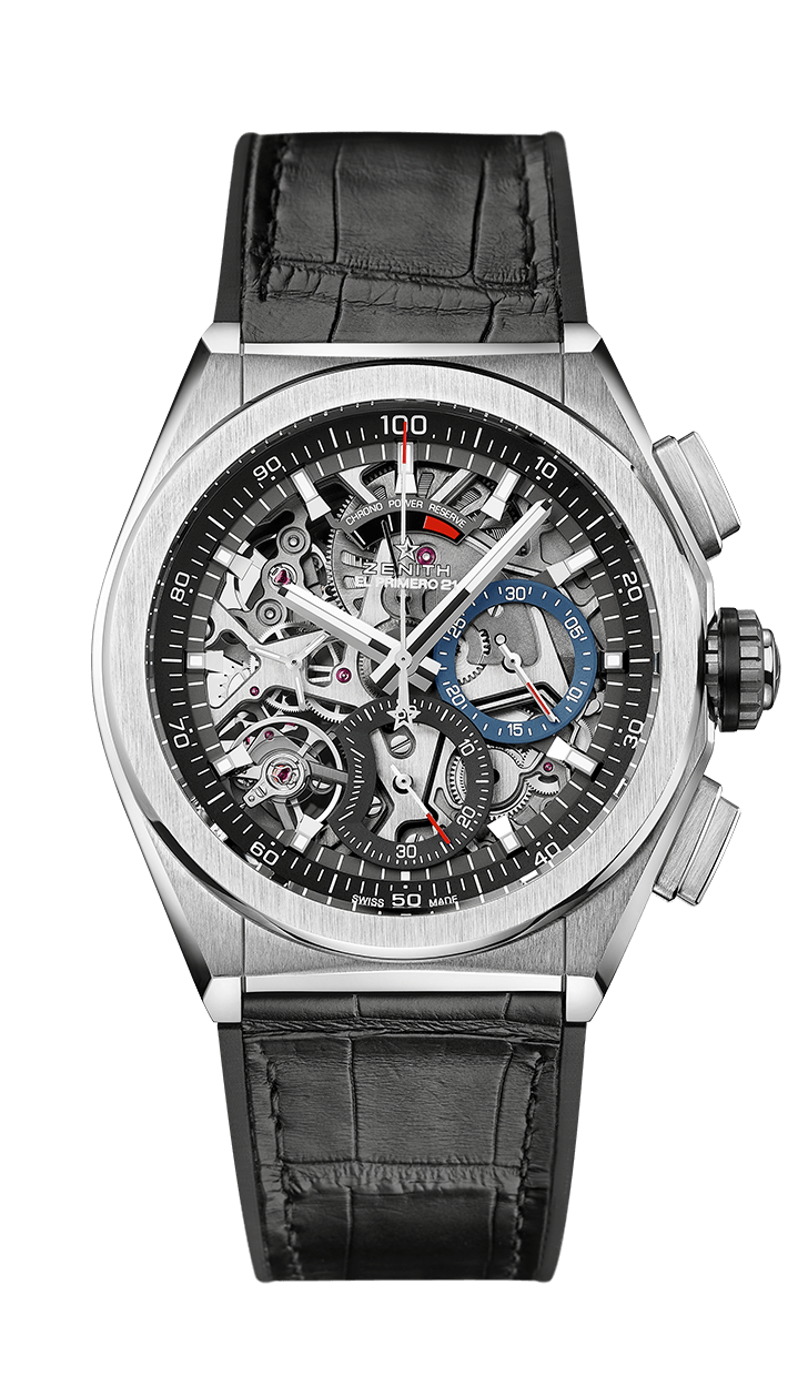 Zenith 95.9000.9004/78.R582 : Defy El Primero 21 Titanium / Skeleton / Alligator