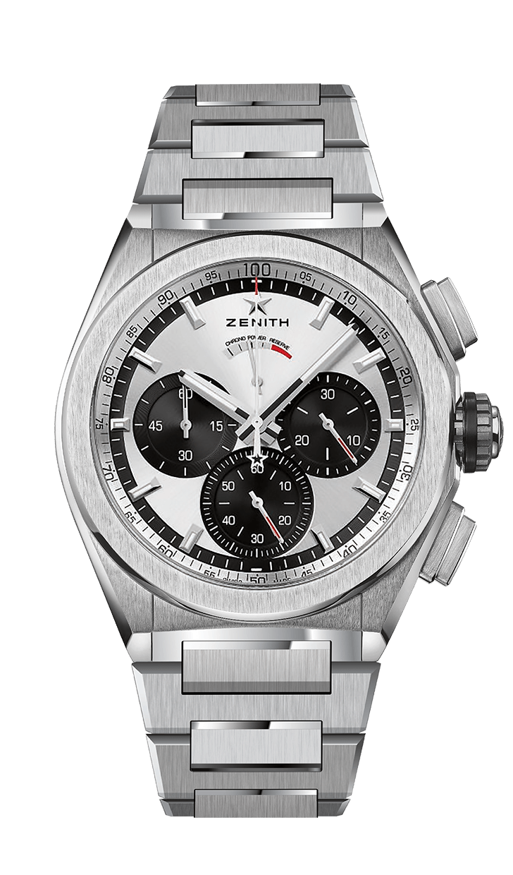 Zenith 95.9001.9004/01.M9000 : Defy El Primero 21 Titanium / Silver Panda / Bracelet