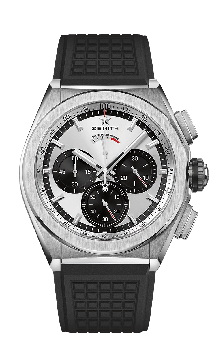 Zenith 95.9001.9004/01.R782 : Defy El Primero 21 Titanium / Silver Panda / Rubber