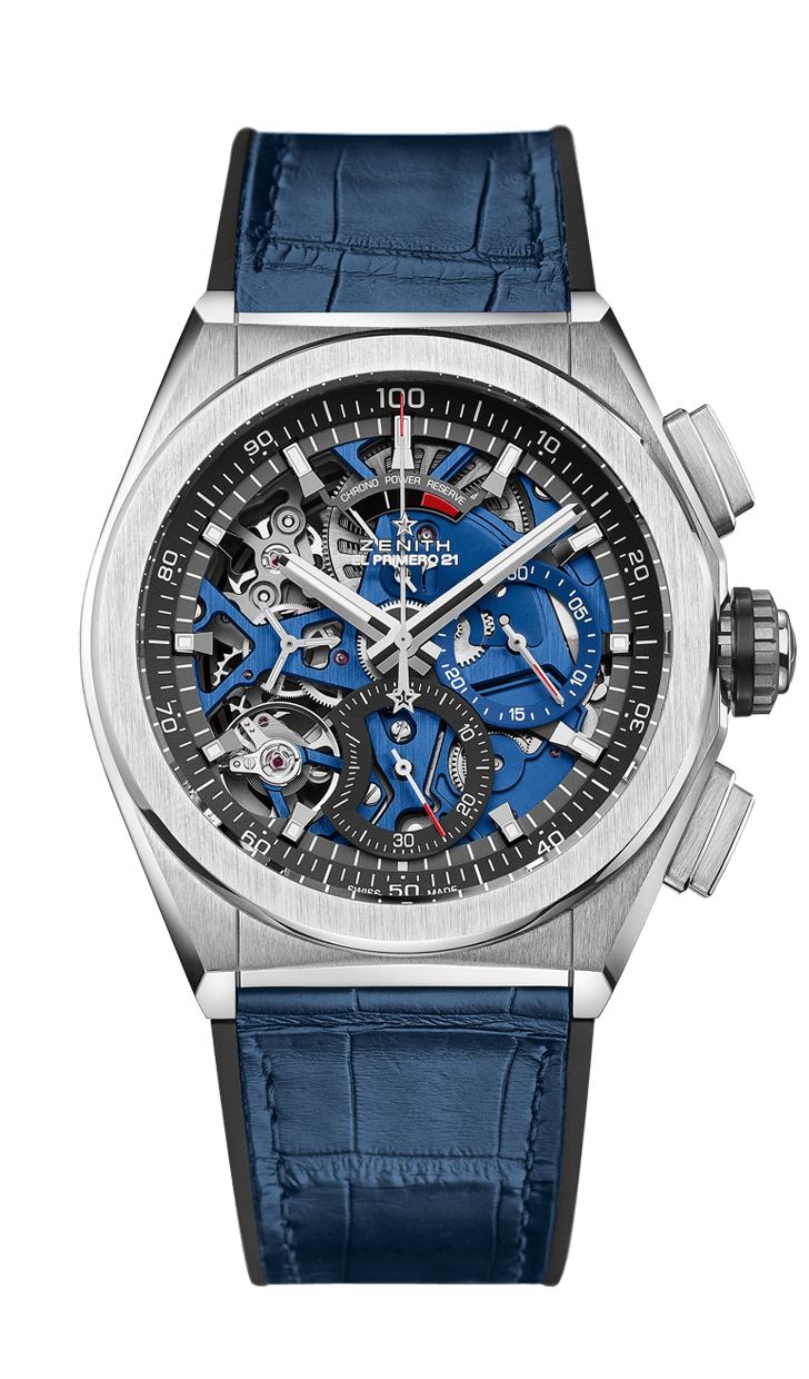 Zenith 95.9002.9004/78.R584 : Defy El Primero 21 Titanium / Skeleton / Alligator