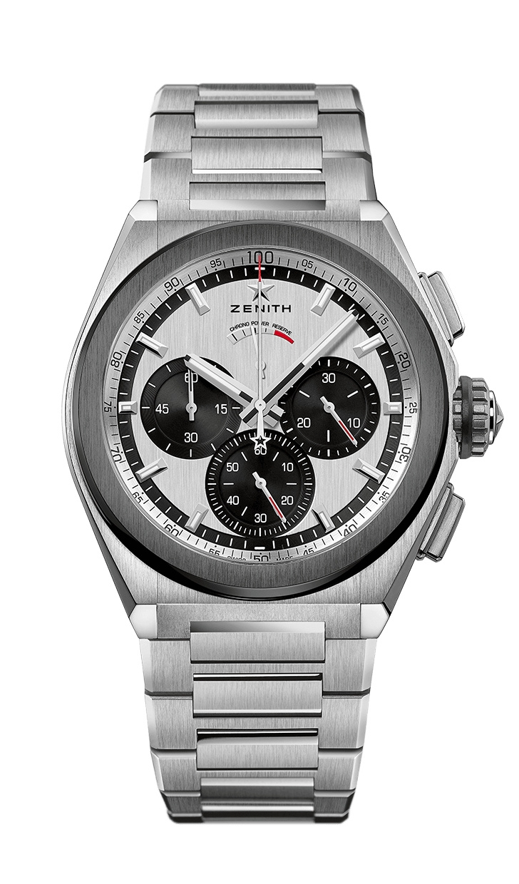 Zenith 95.9005.9004/01.M9000 : Defy El Primero 21 Titanium / Ceramic / Silver Panda / Bracelet
