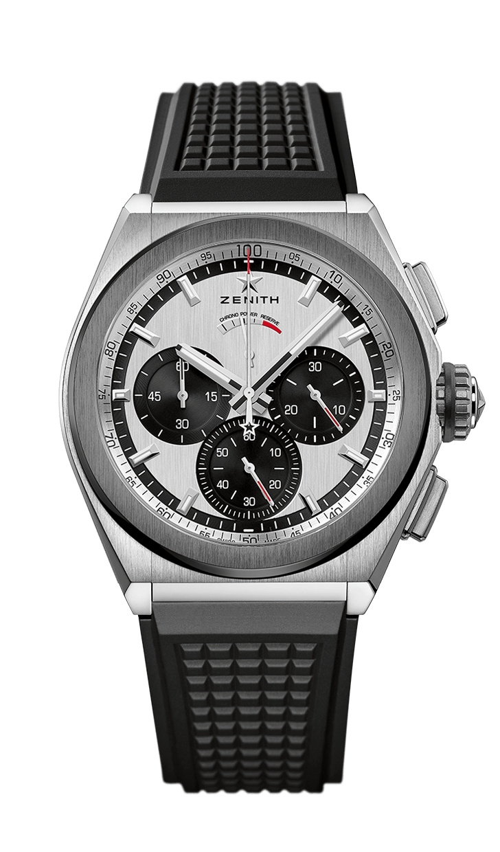 Zenith 95.9005.9004/01.R782 : Defy El Primero 21 Titanium / Ceramic / Silver Panda / Rubber