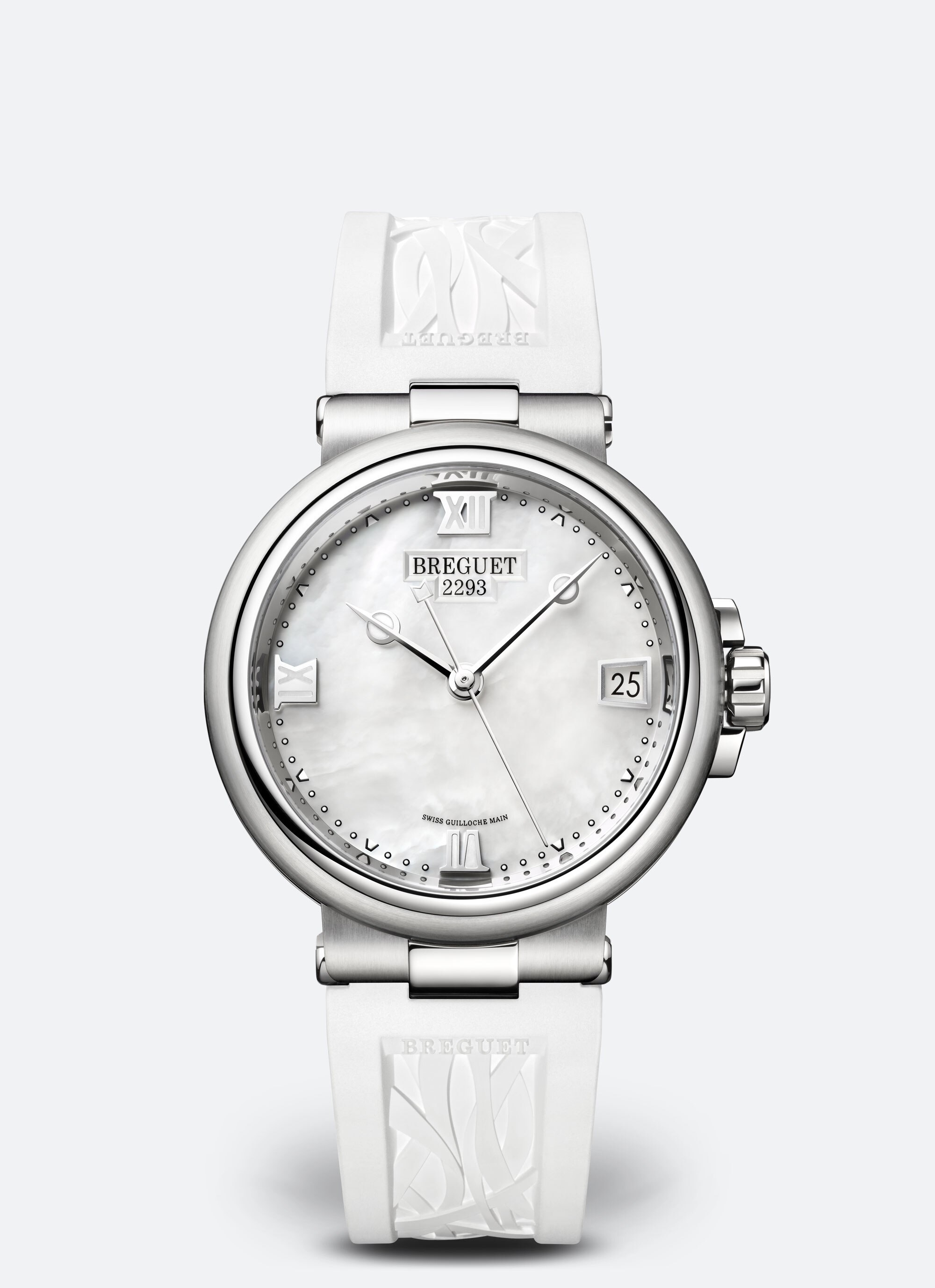 Breguet 9517ST/5W/584 : Marine Dame 9517 Stainless Steel / MOP / Rubber
