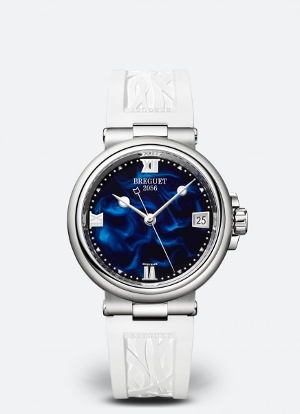 Breguet 9517ST/E2/584 : Marine Dame 9517 Stainless Steel / Blue / Rubber