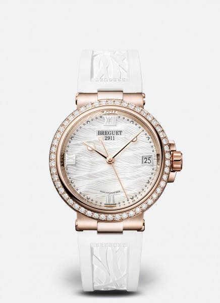 Breguet 9518BR/52/584/D000 : Marine Dame 9518 Rose Gold - Diamond / MOP  / Rubber