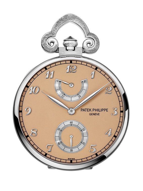 Patek Philippe 982/159G  : Pocket Watch Lepine Power Reserve White Gold / Japanese Cherry