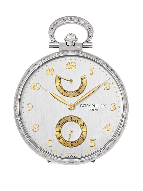 Patek Philippe 982/177G : Pocket Watch Lepine Power Reserve White Gold / From Mother to Daughter