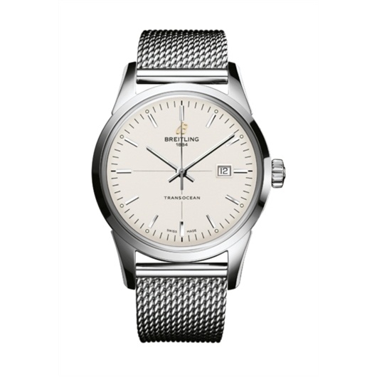 Breitling A1036012/G721/154A : Transocean Date Stainless Steel / Silver / Bracelet