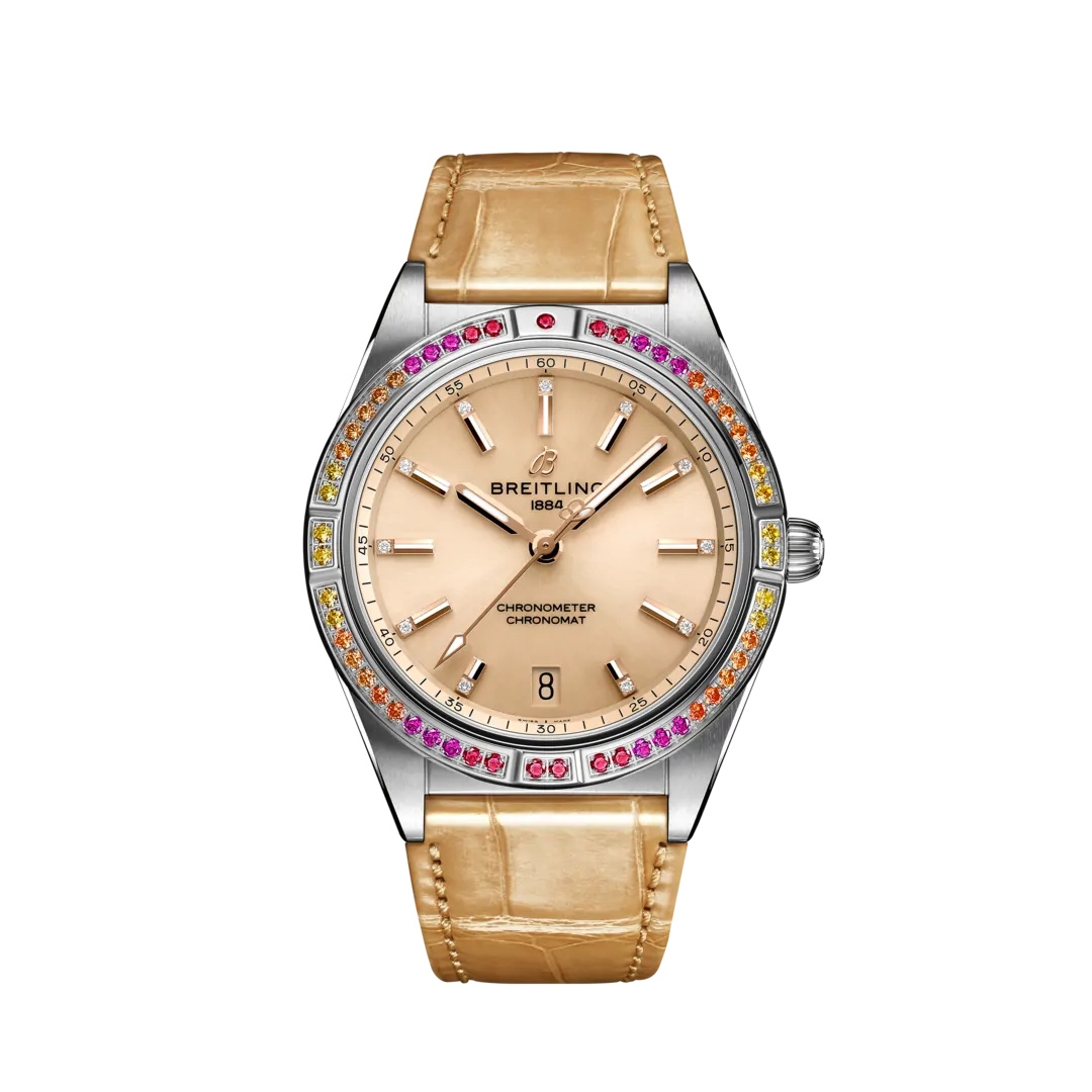 Breitling A10380611A1P1 : Chronomat Automatic 36 South Sea Stainless Steel / Beige